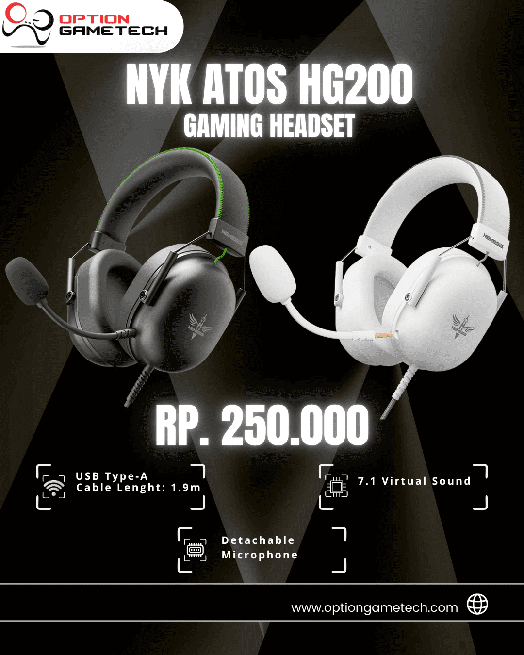 HEADSET NYK ATOS HG200
