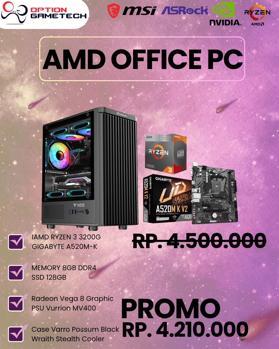 AMD RYZEN OFFICE PC