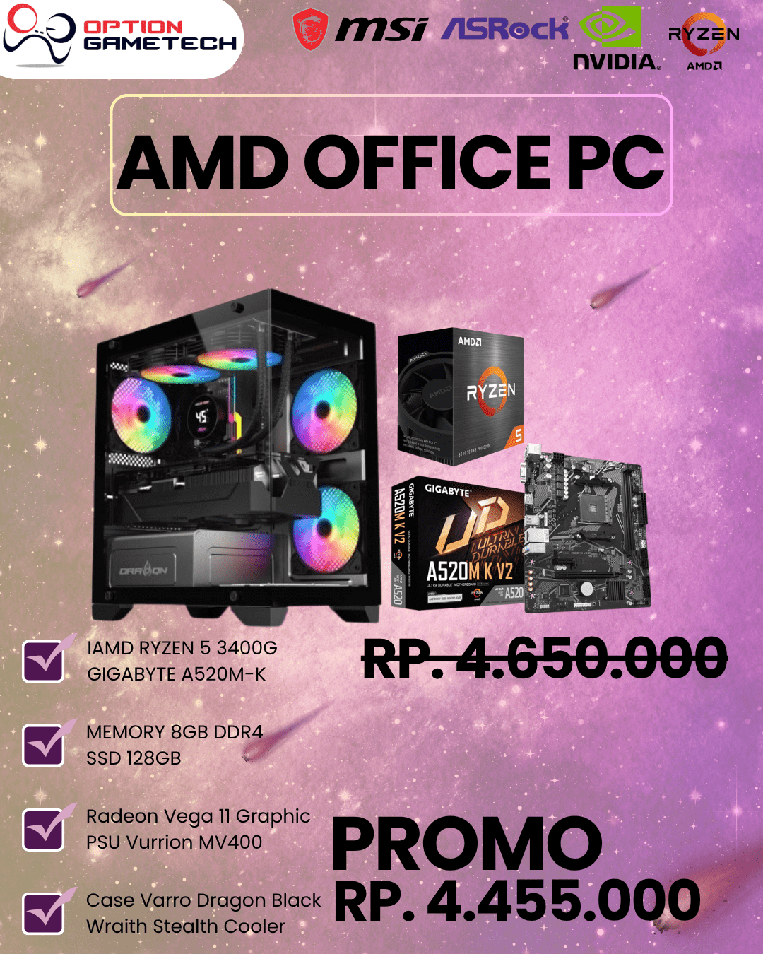 AMD RYZEN OFFICE PC