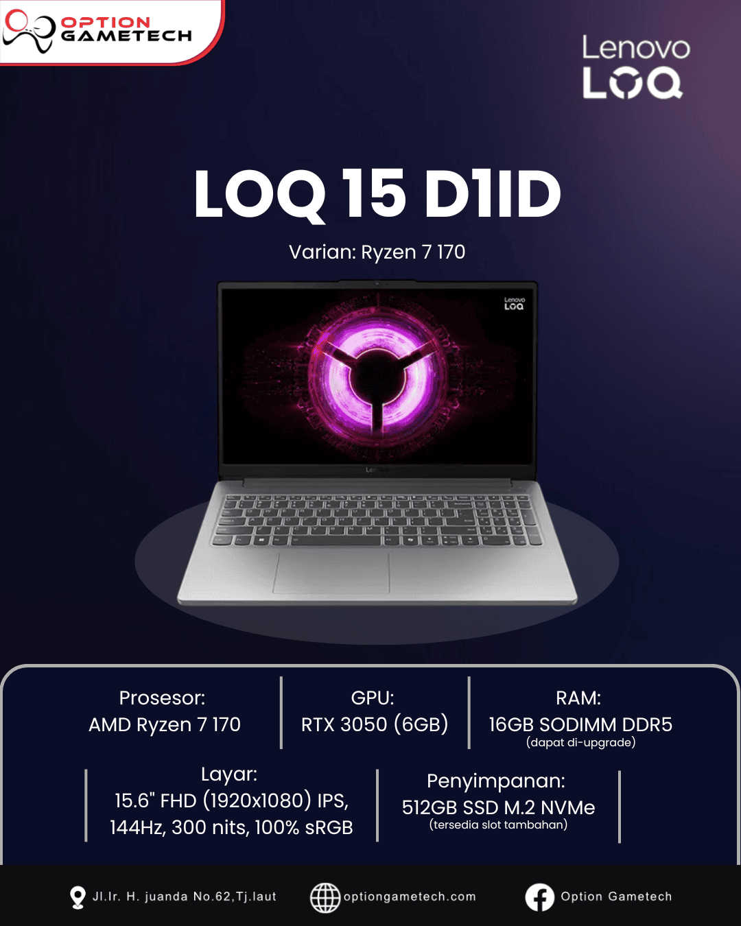 LENOVO LOQ 15 D1ID