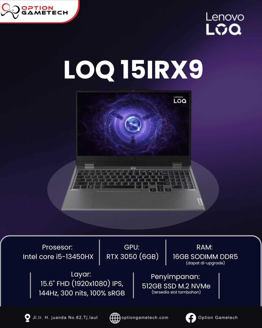 LENOVO LOQ 15IRX9