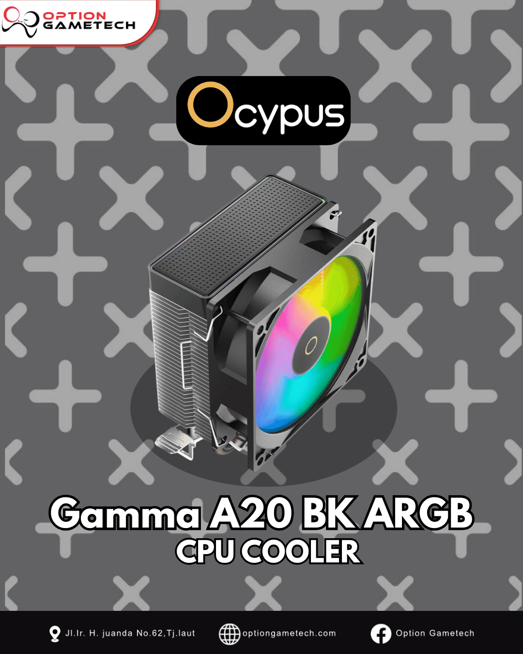 Ocypus Gamma A20 BK ARGB CPU COOLER