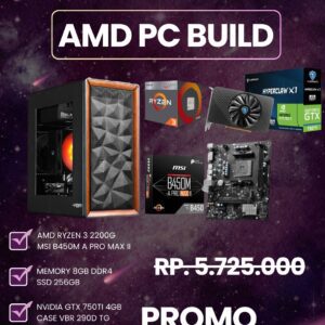 PC Gaming Budget AMD Ryzen dan GTX 750 Ti