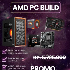 PC Gaming Hemat AMD Ryzen dan RX 550
