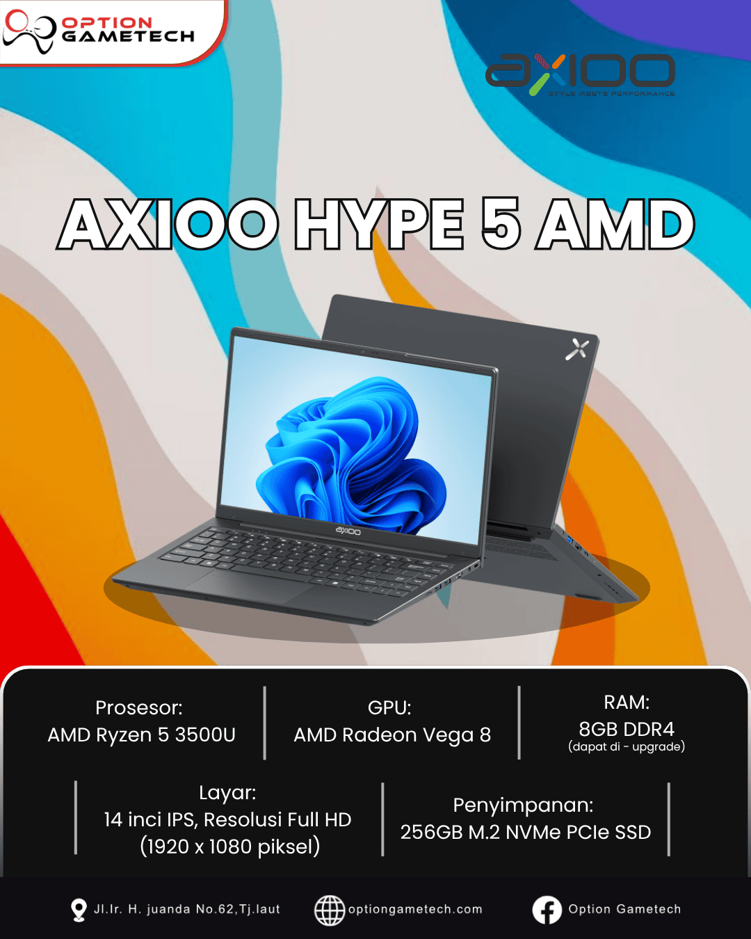 AXIOO HYPE 5 AMD X3